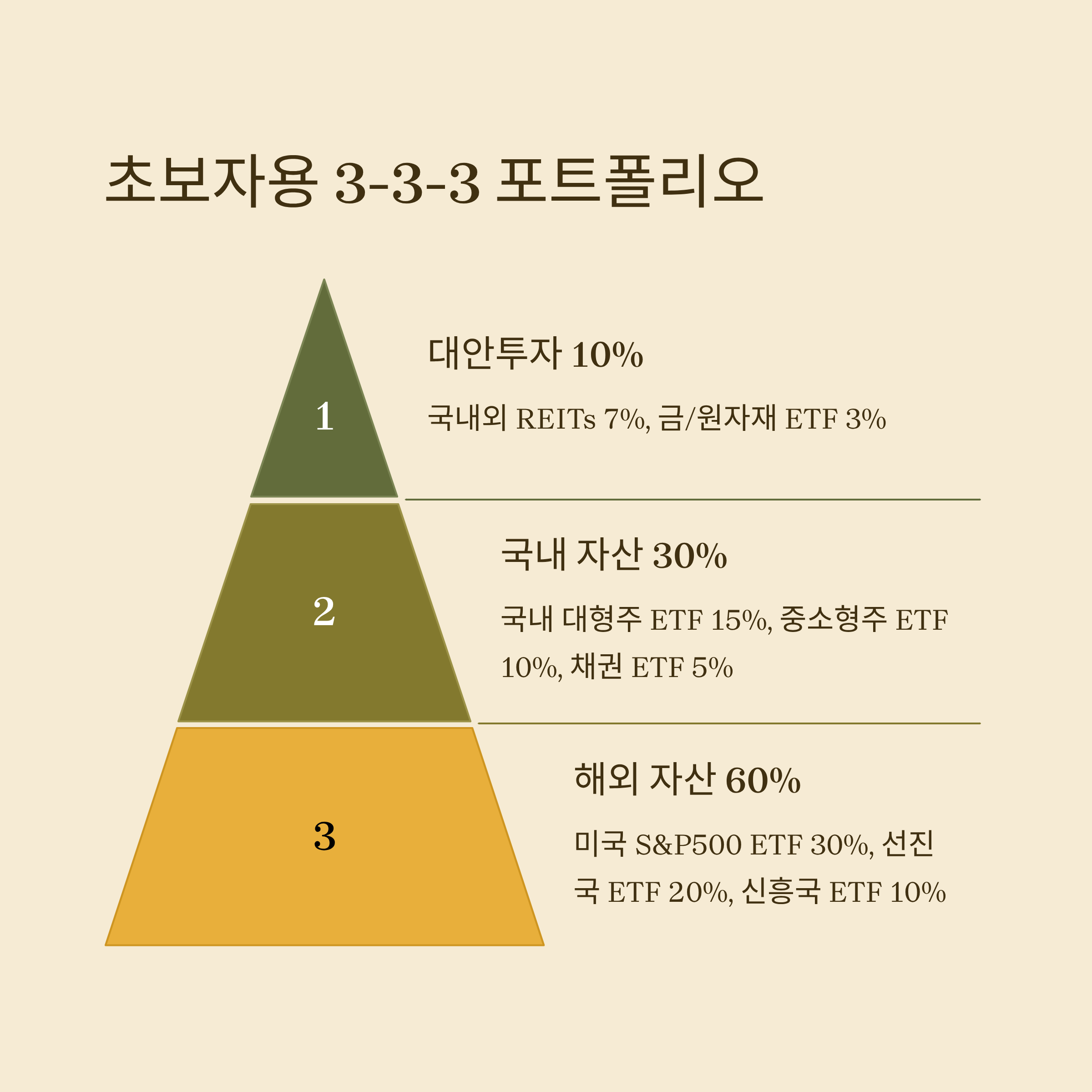 초보자용 3-3-3 포트폴리오