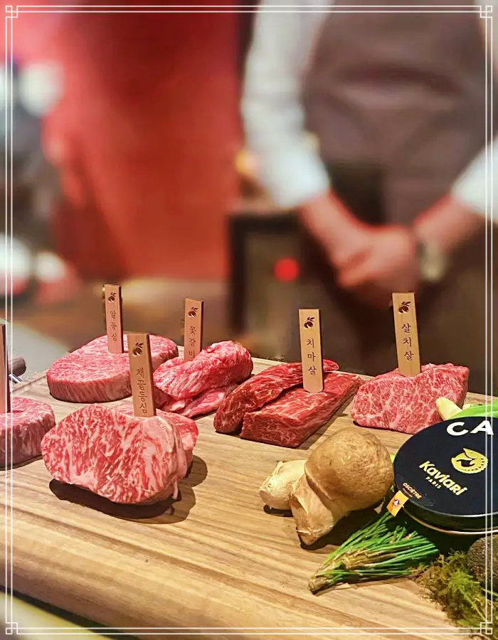 생방송투데이 청담 압구정 도산 셰프가 알아서 레스토랑 한우 맡김차림 오마카세 코스요리 맛집