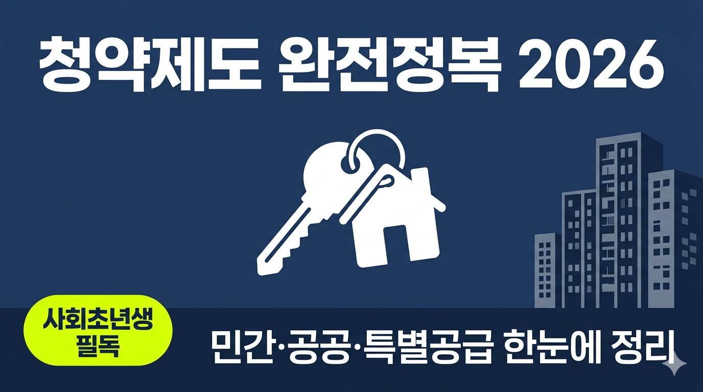 청약제도 완전정복,민간분양,공공분양,특별공급
