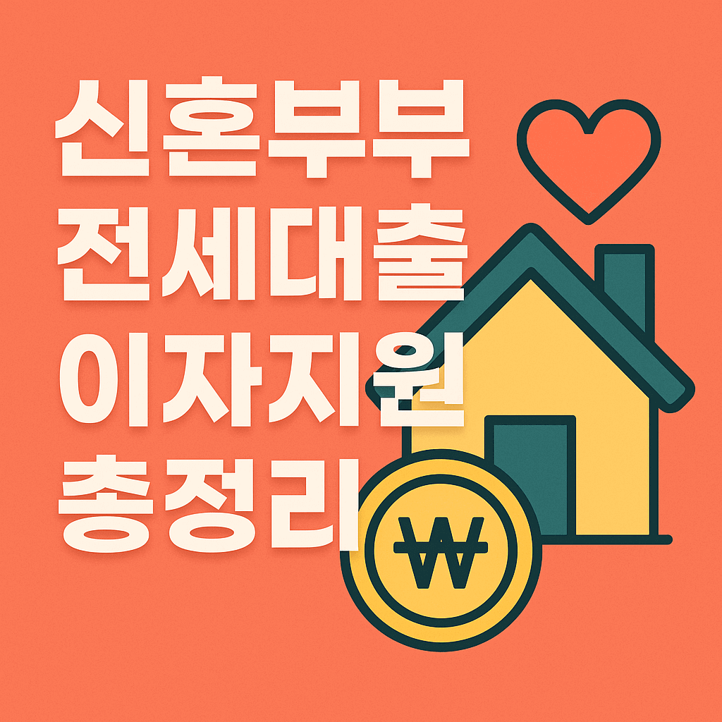 신혼부부 전세대출 이자지원 총정리