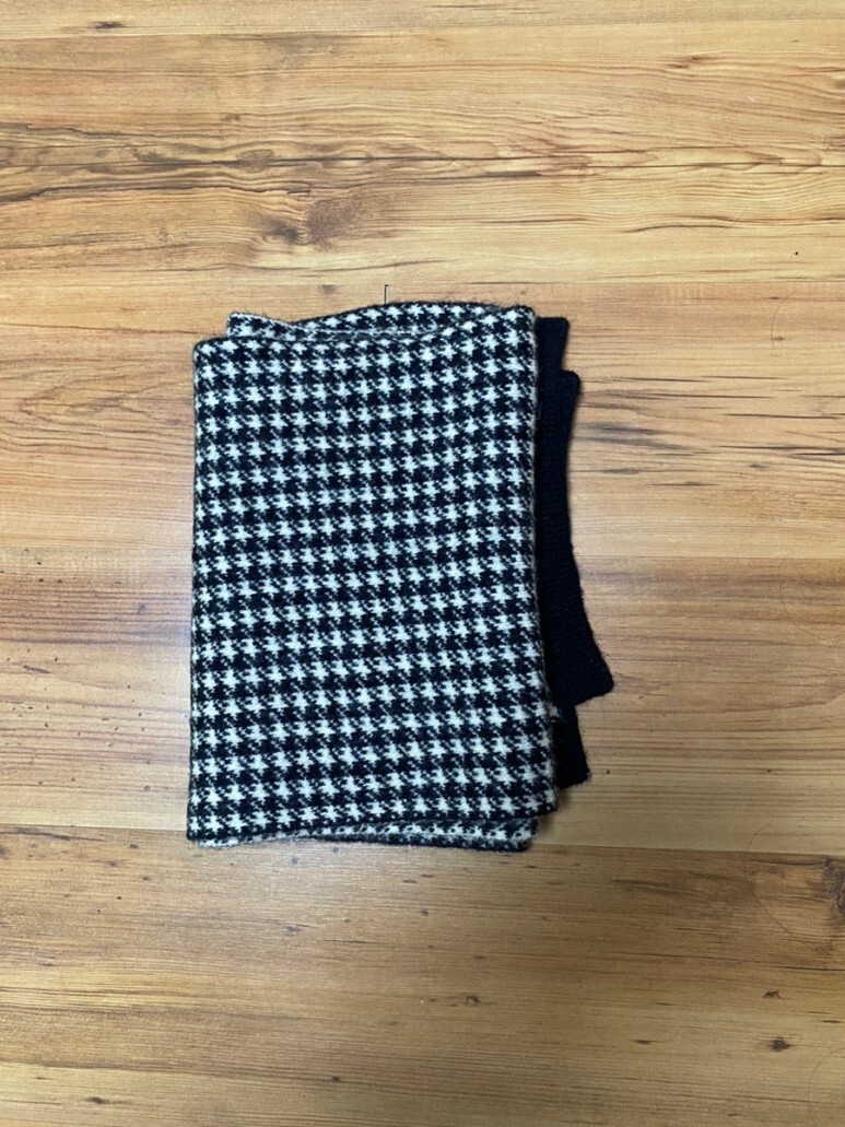 할렌 목도리 머플러 heavy hound tooth check muffler (M002_black)