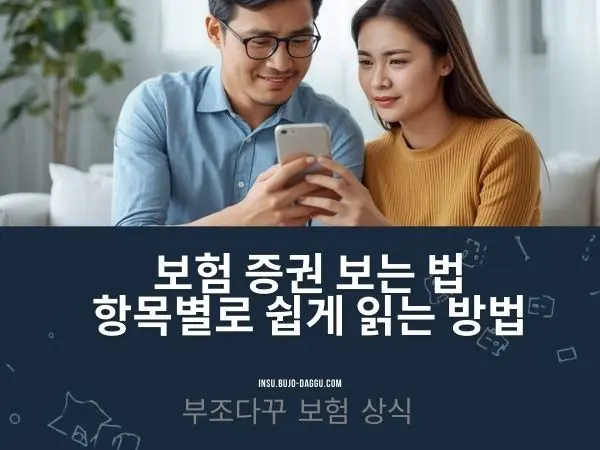 보험 증권 보는 법|항목별로 쉽게 읽는 방법
