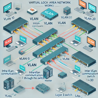 vlan의 통신 방식에 대한 이미지