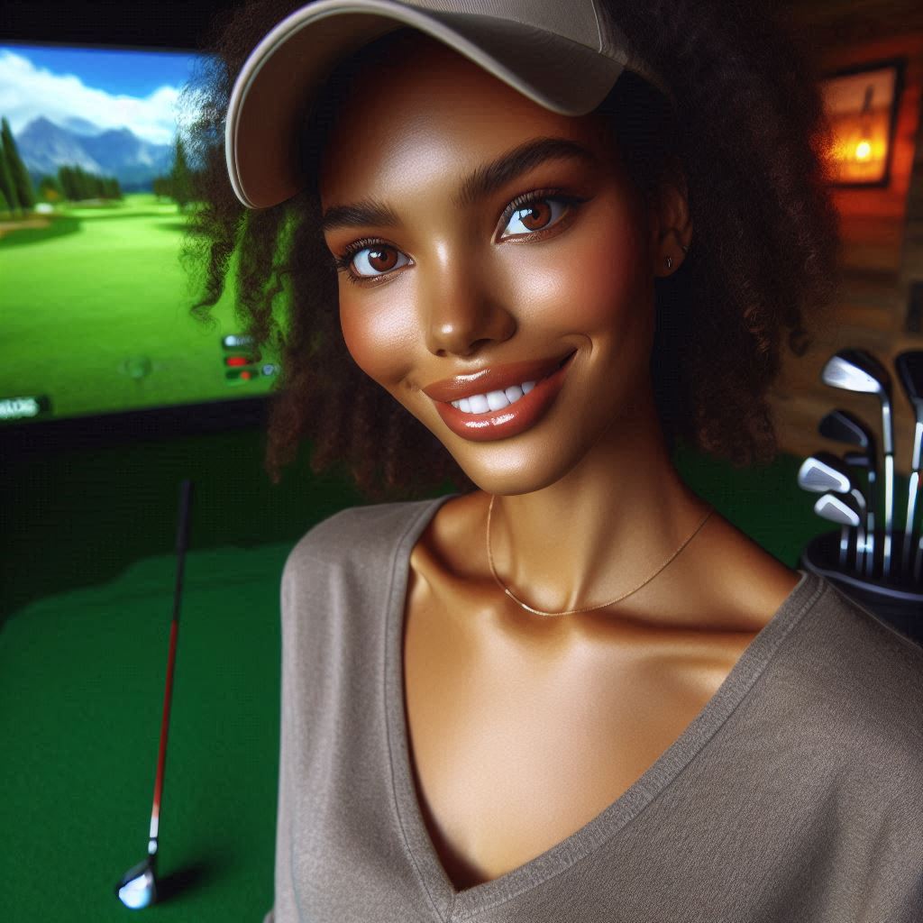 실내골프연습장 배경