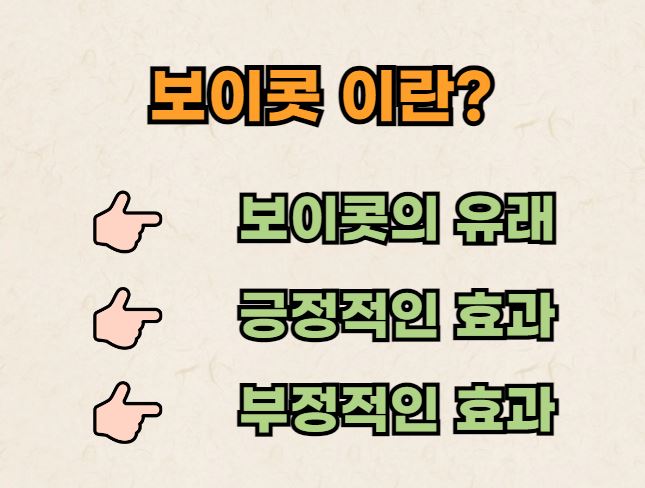 보이콧이란