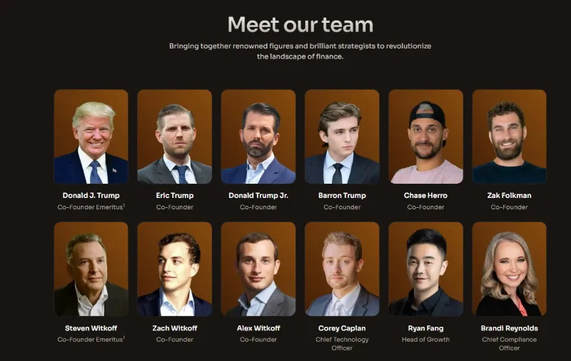 월드 리버티 파이낸셜 창립자