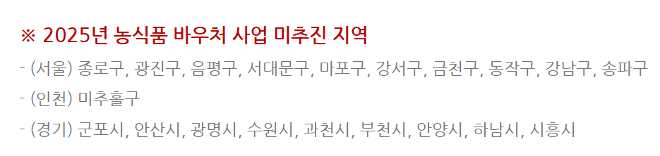 농식품 바우처 지원 대상