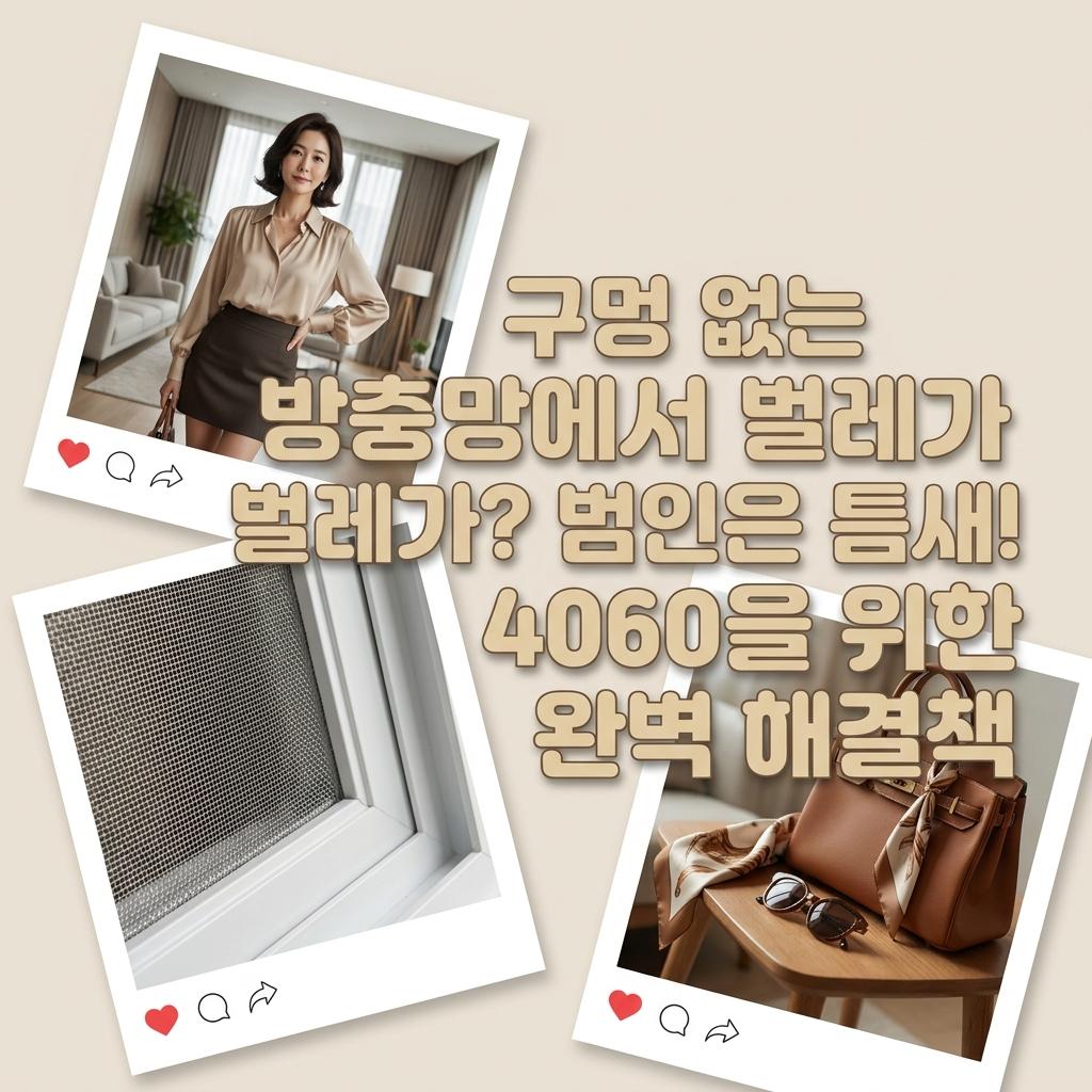 방충망 벌레 유입 솔직 후기! 창틀 풍지판 장단점 비교 비용 공개