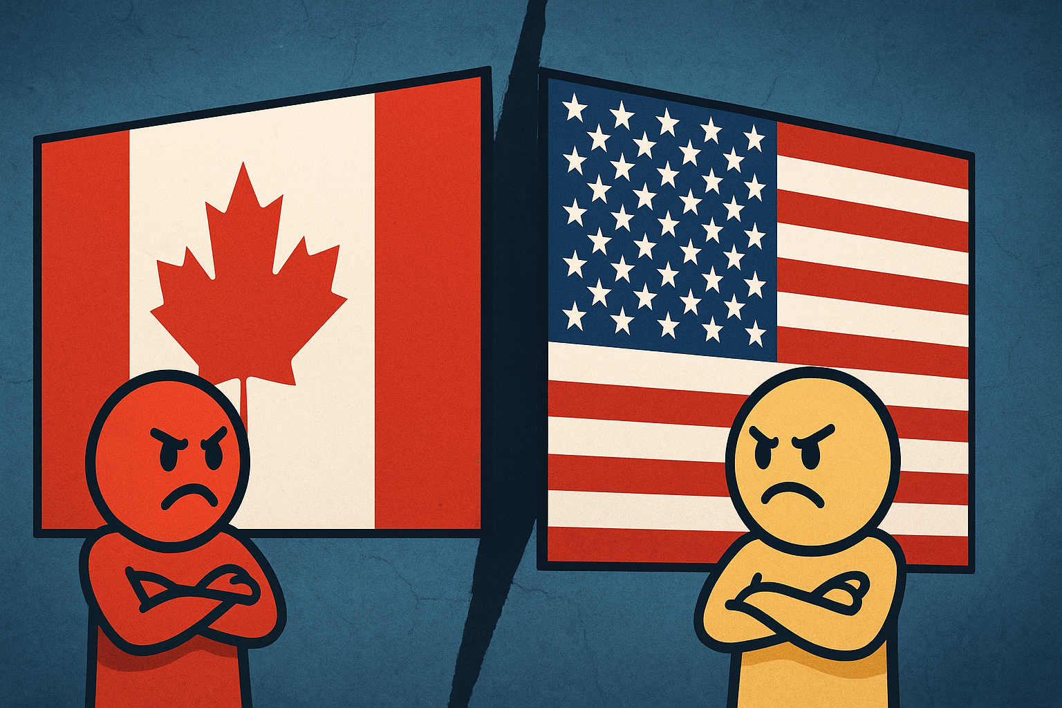 캐나다와 미국의 갈등 이미지