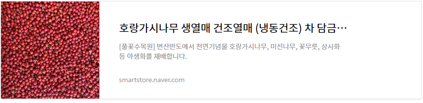 호랑가시나무열매 구골목