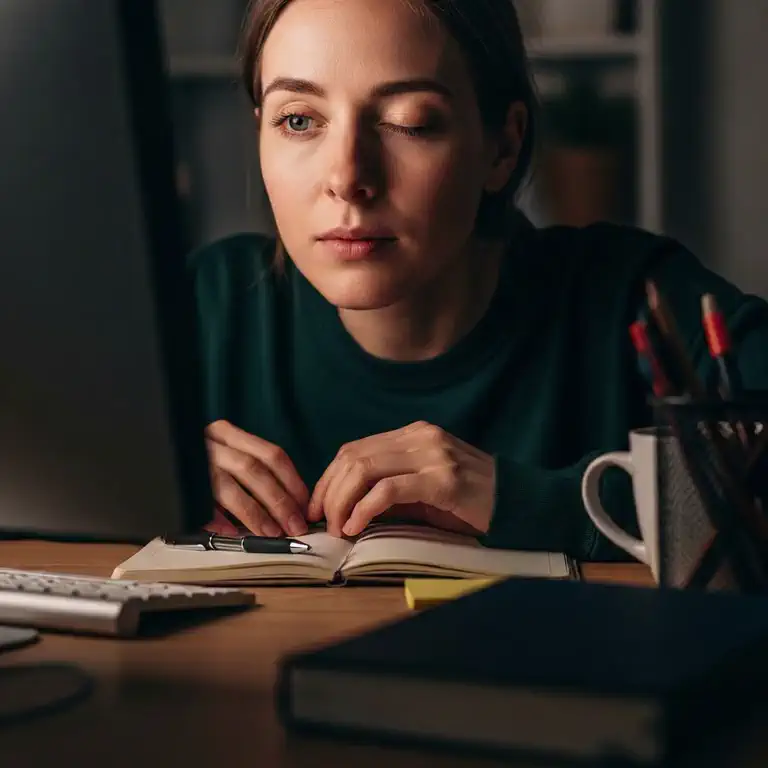 모니터 앞 눈 깜빡임