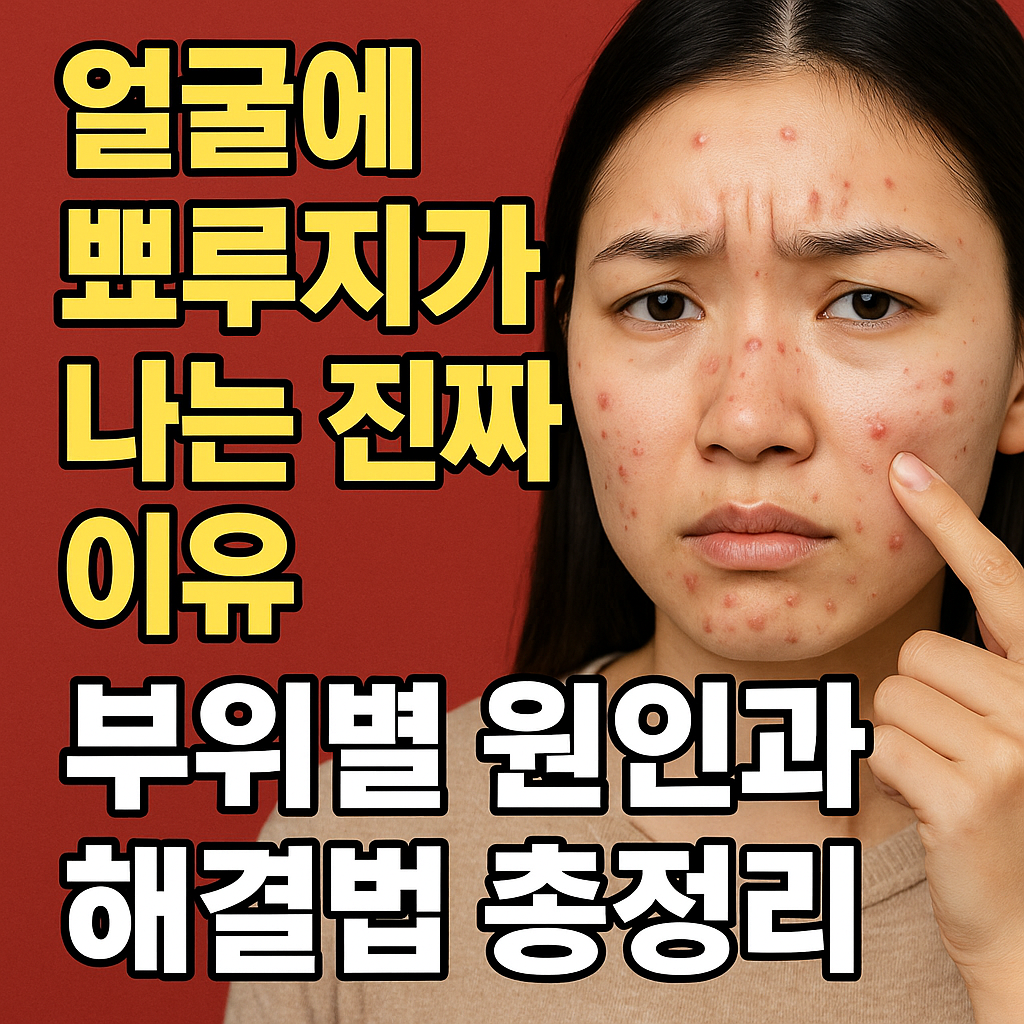 얼굴 뾰루지 단순 피지 문제가 아니다 생활습관과 호르몬의 숨은 영향