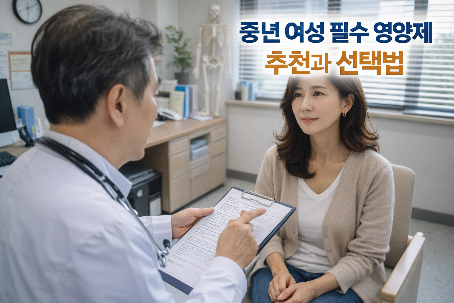 중년 여성 필수 영양제 추천과 선택법