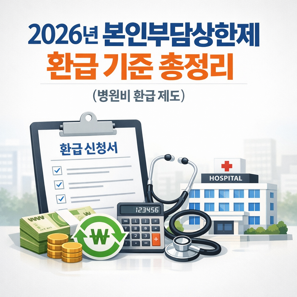 2026년 본인부담상한제 환급 기준 병원비 환급 제도 정리 이미지