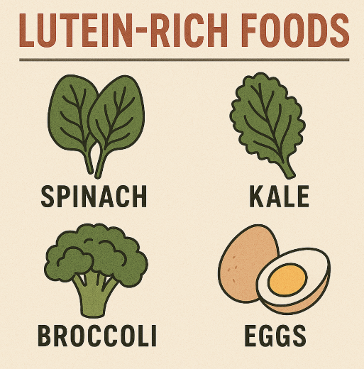 루테인 식품- 시금치,케일,브로콜리,계란