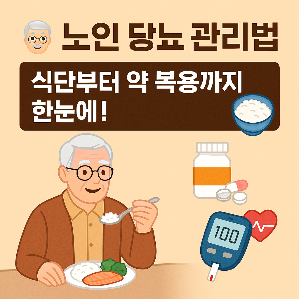 노인 당뇨병 특징 관리법 합병증 막는 식단 약 복용법