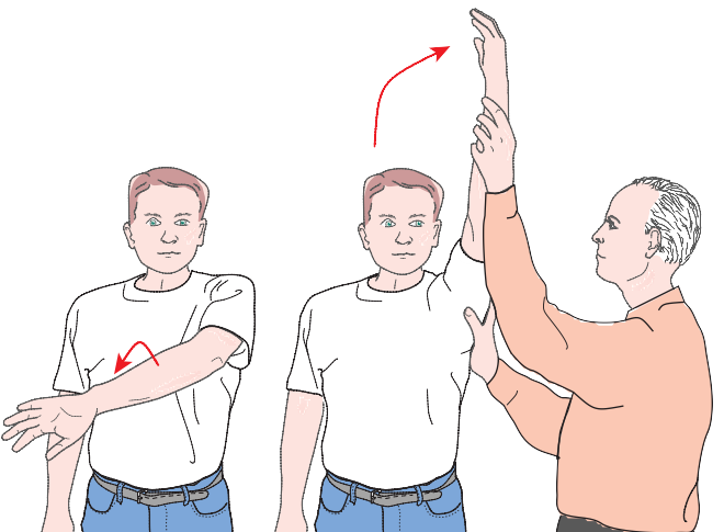 동결견 가동범위 검사