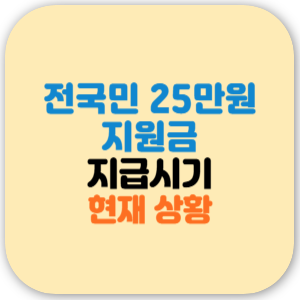 전국민 25만원 민생 지원금 거부권