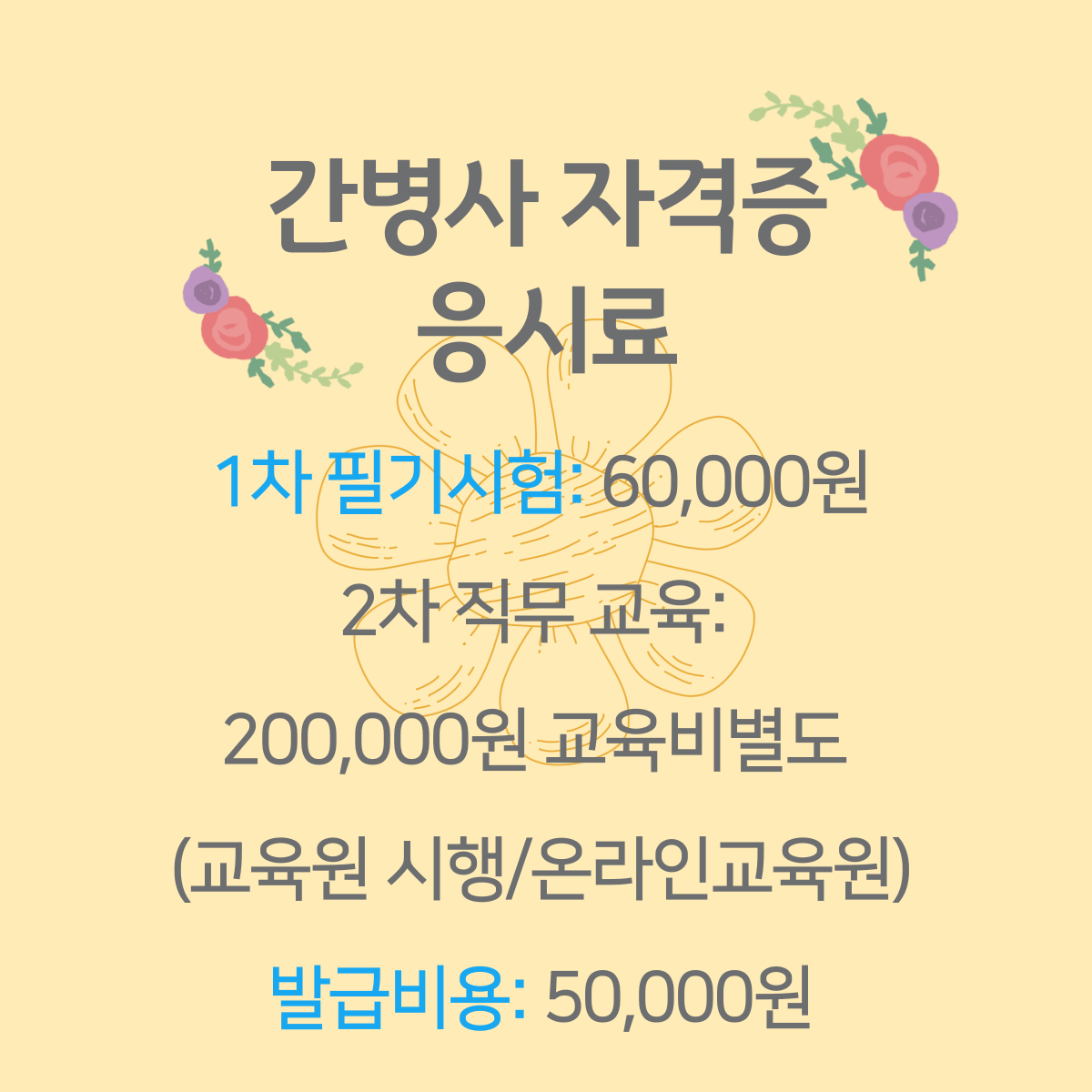 간병사 자격증 준비 방법 시험 정보, 시험일정