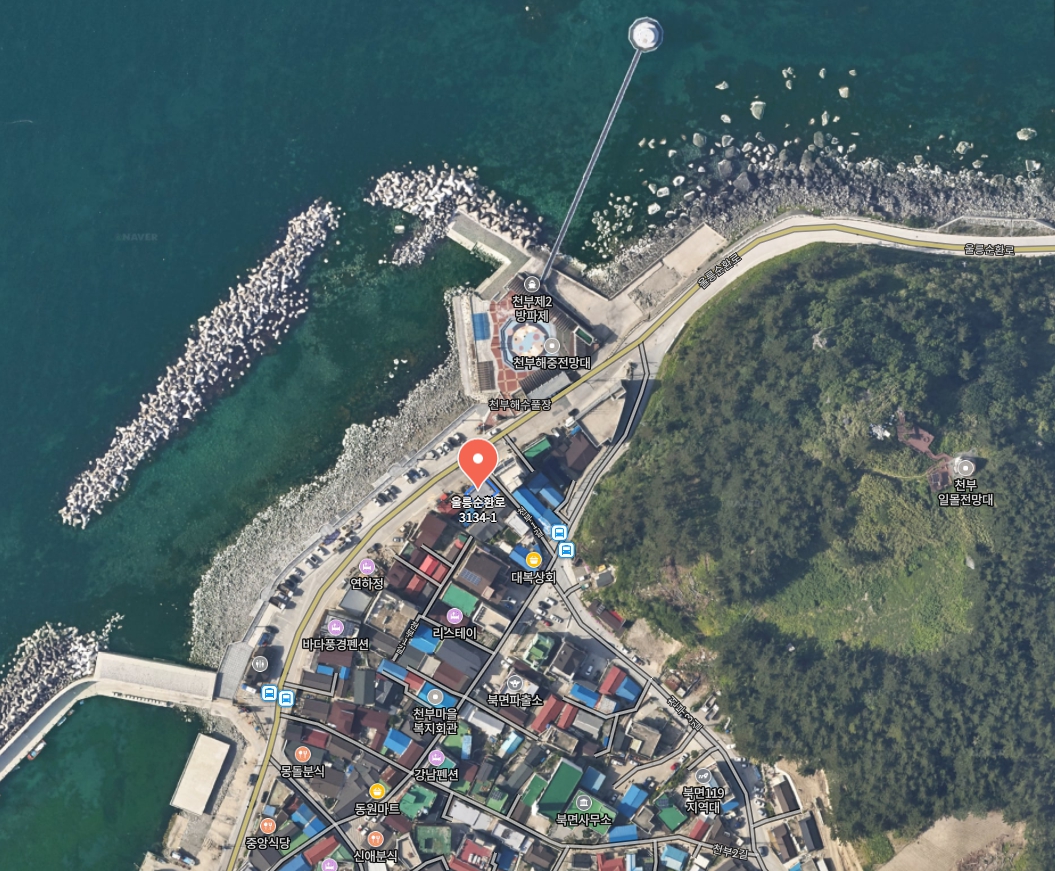 천부해중전망대 주차장