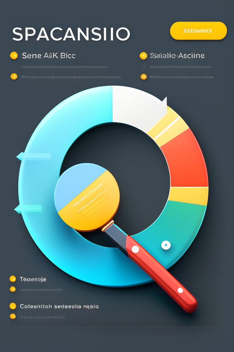 동그란그래프에 돋보기 모양