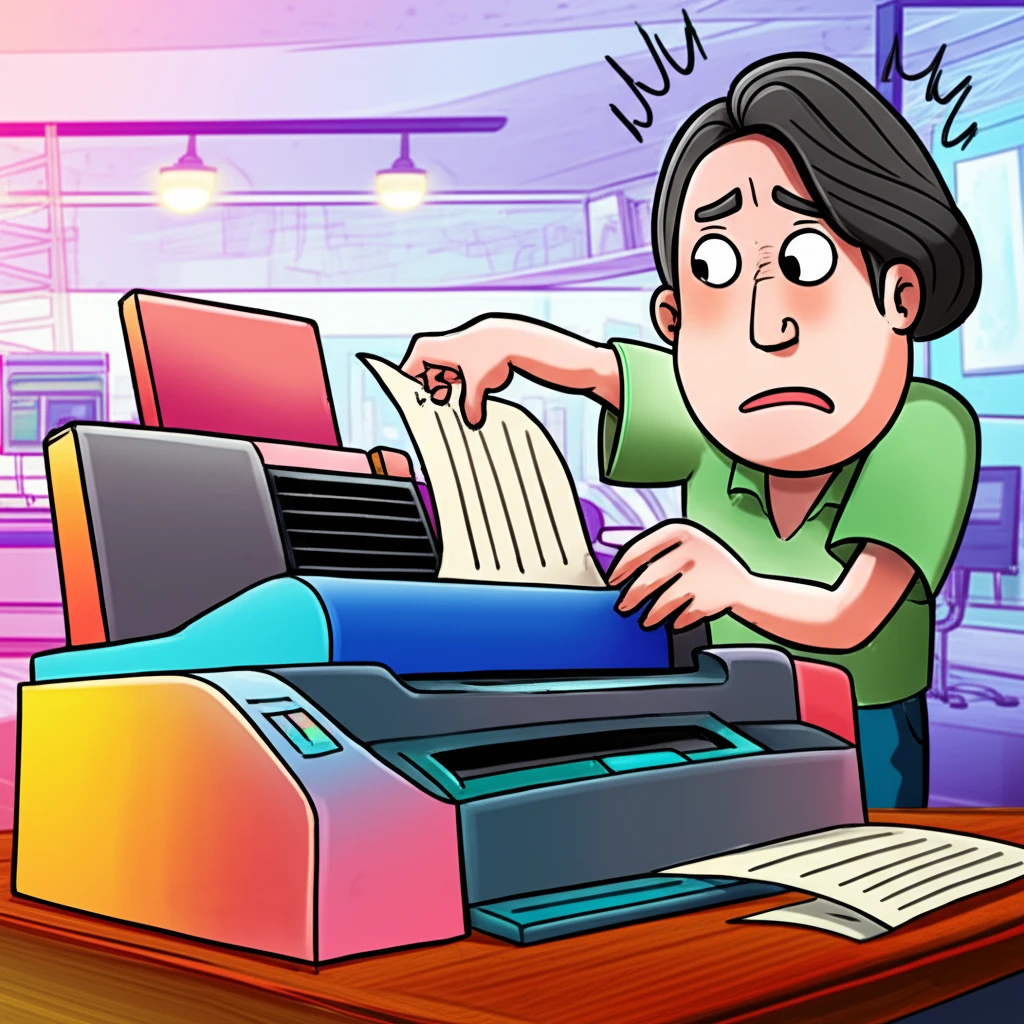 프린터 용지 걸림 자가 진단 및 해결