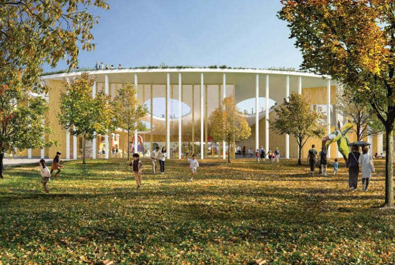 [소우 후지모토] 그릇 같은 지붕으로 덮인 일본 커뮤니티 센터 Sou Fujimoto unveils Japanese community centre covered with bowl-like roof