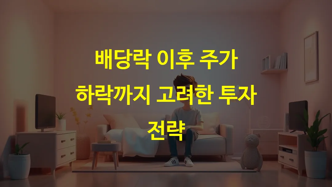 배당락 이후 주가 하락까지 고려한 투자 전략