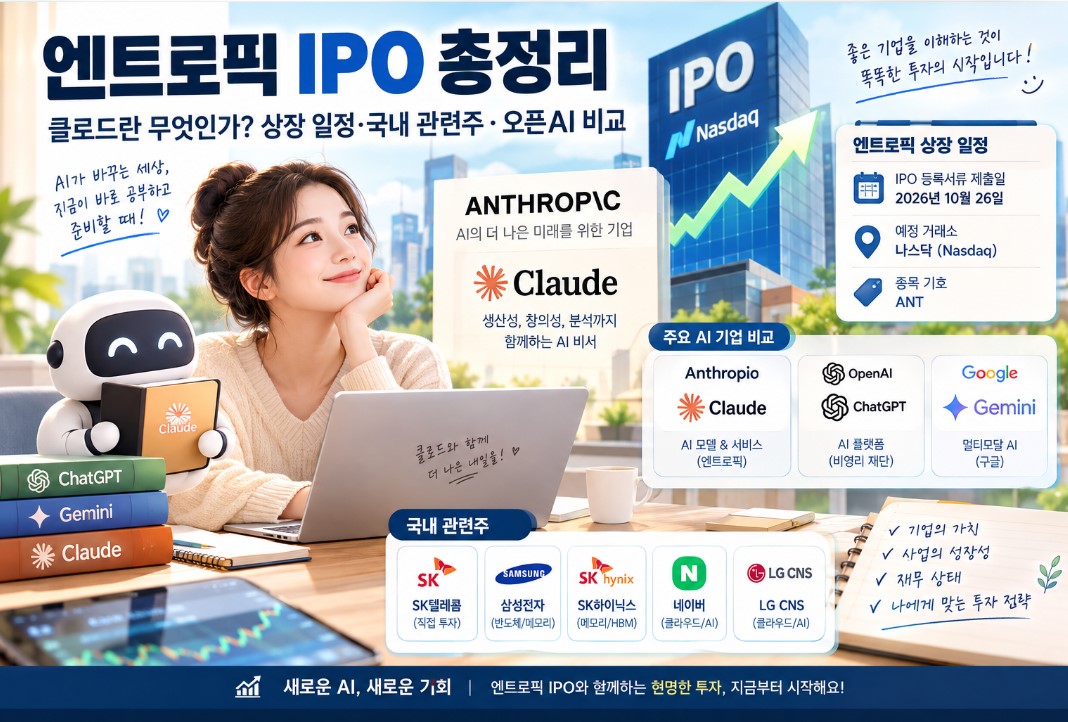엔트로픽 IPO 총정리|클로드 개발사 상장 일정과 관련주, 투자 전 확인할 점