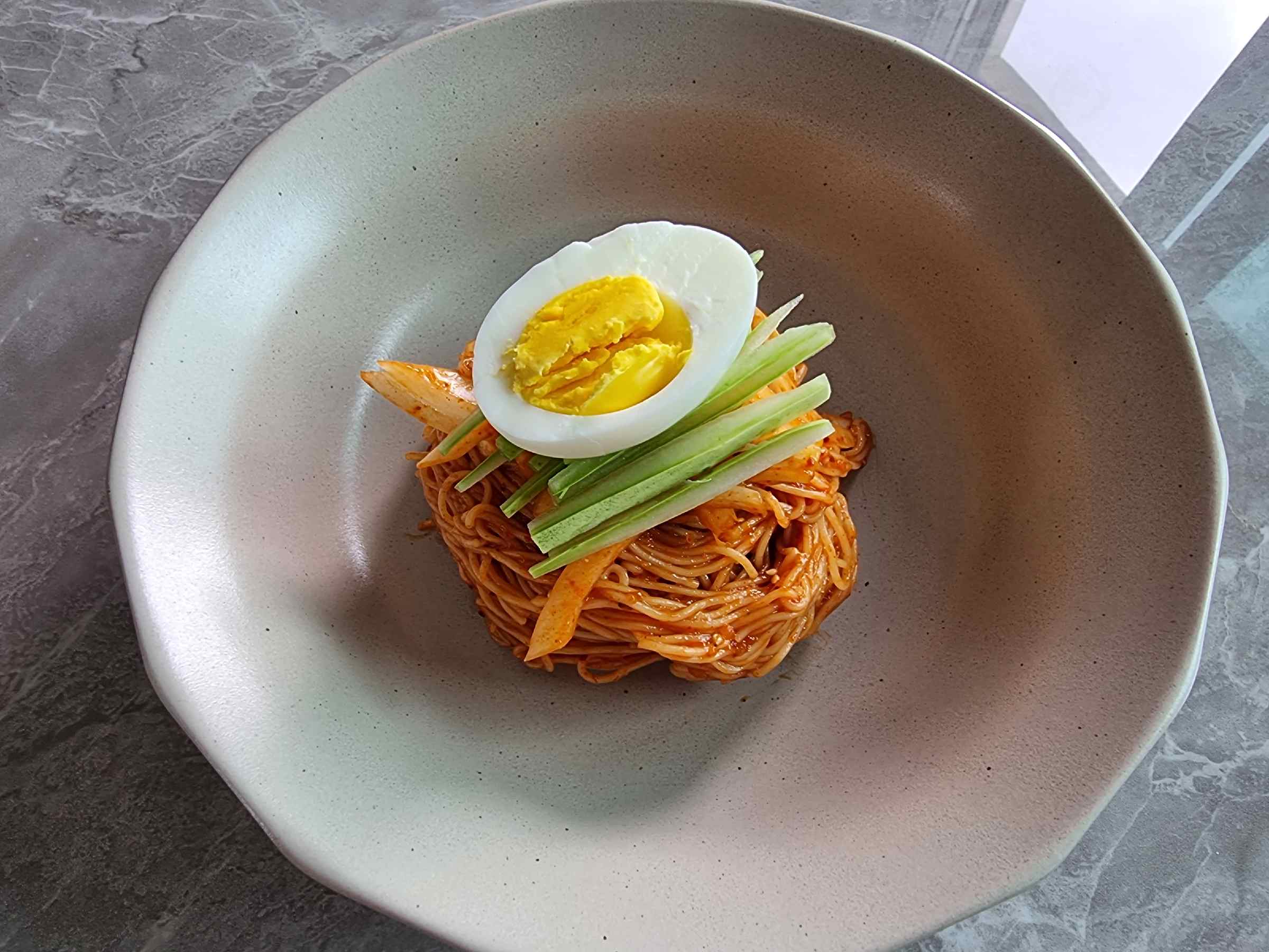 비빔국수 완성!