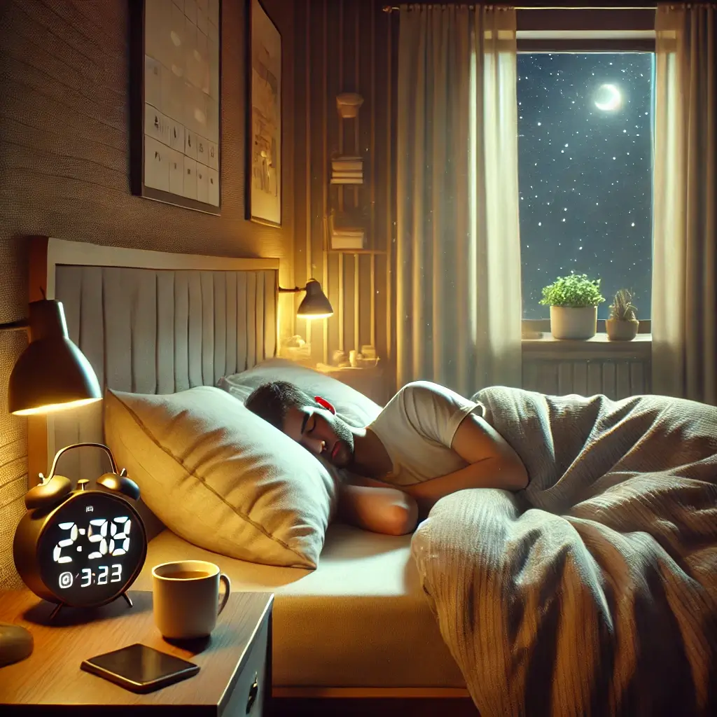 곤히 자고 있는 남자의 모습