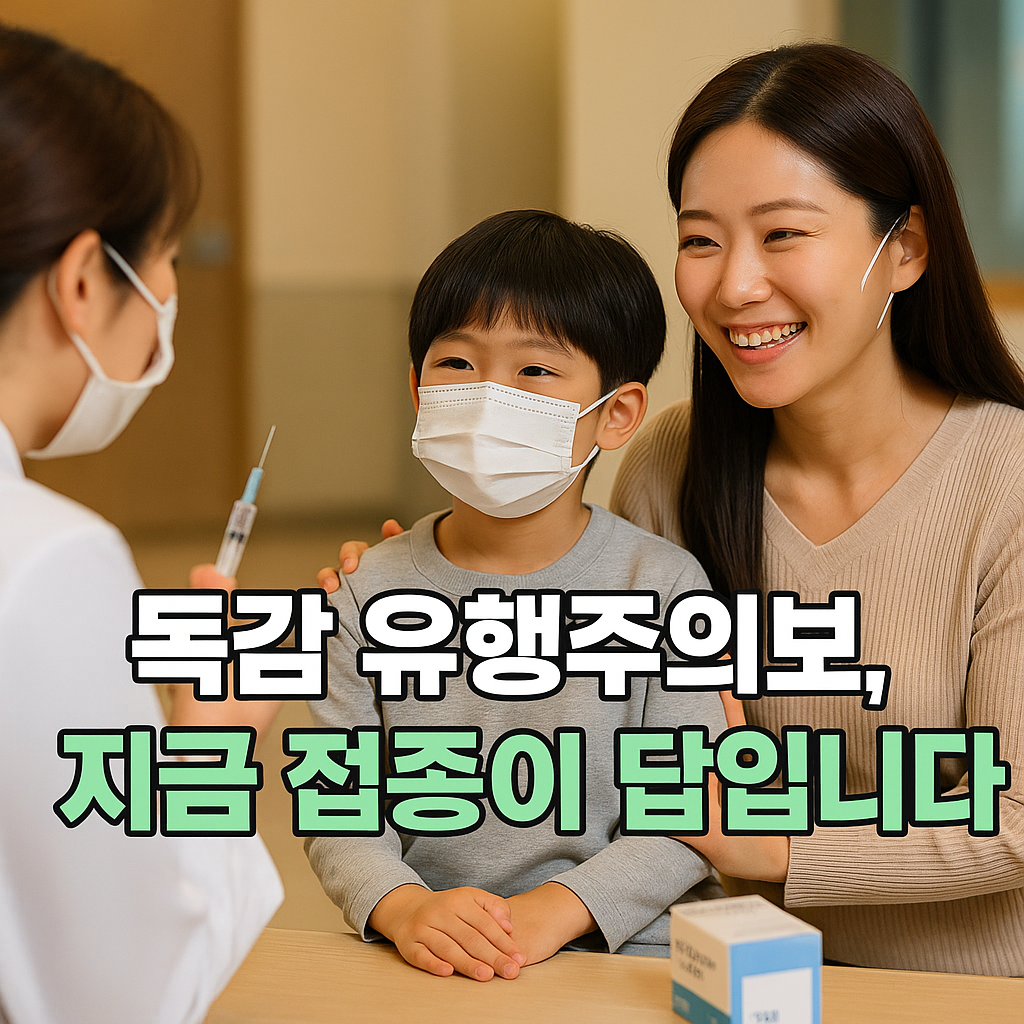 예방접종 상담을 받는 모자