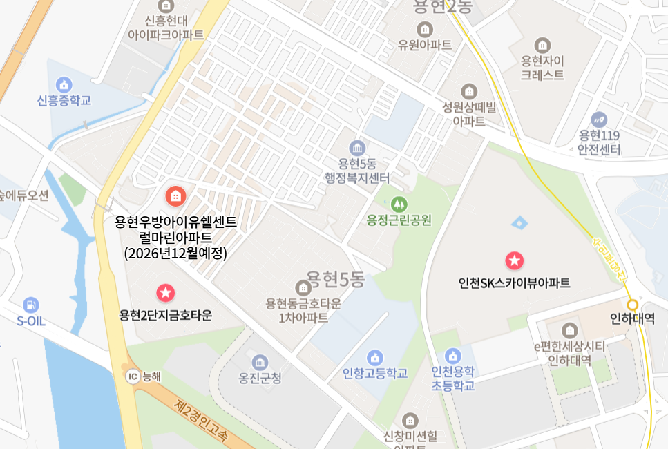 용현동 부동산 위치