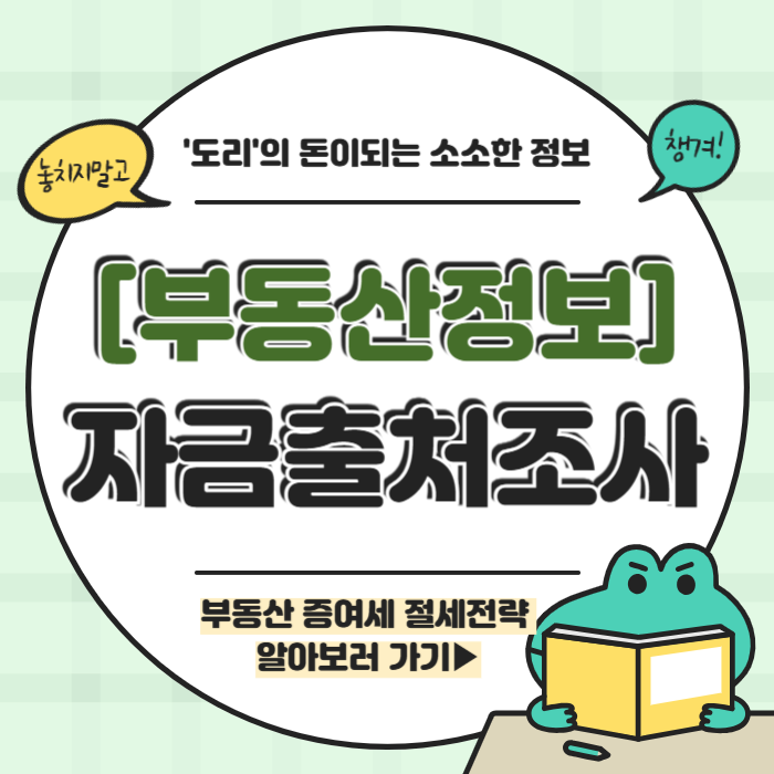 부동산 자금출처조사