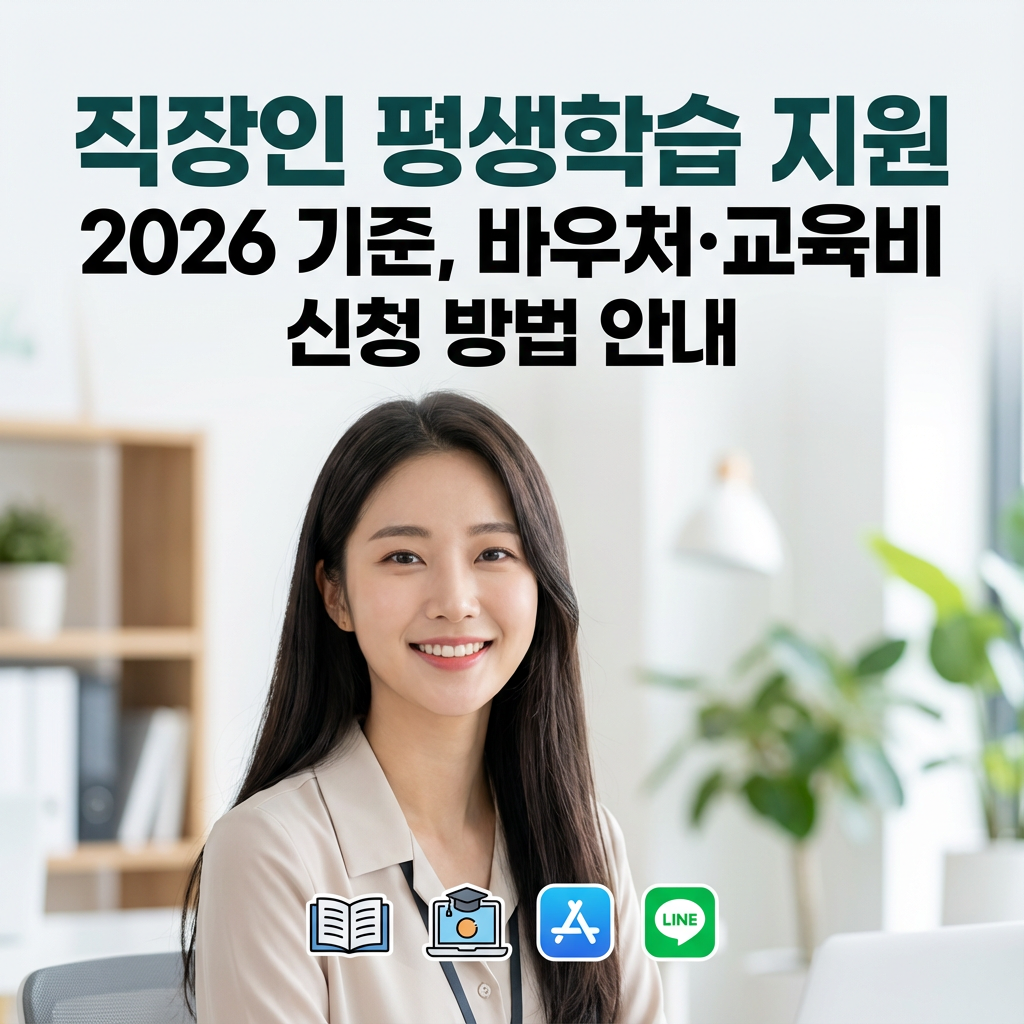직장인 평생학습 지원 2026 기준 ｜ 바우처&middot;교육비 신청 방법 안내