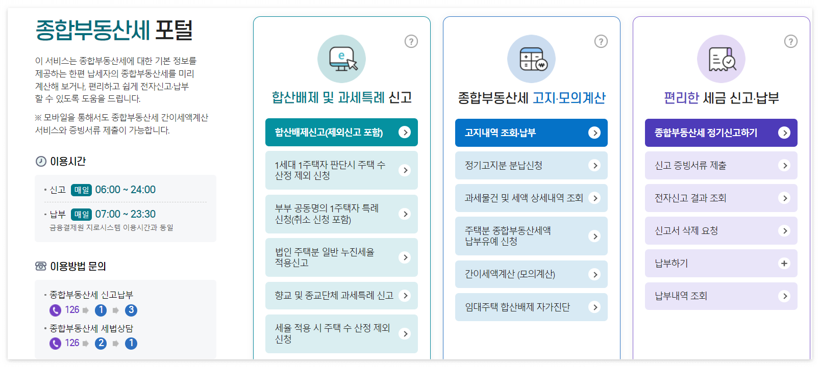 종합부동산세 신고 방법과 임대주택 합산배제 자가진단 방법