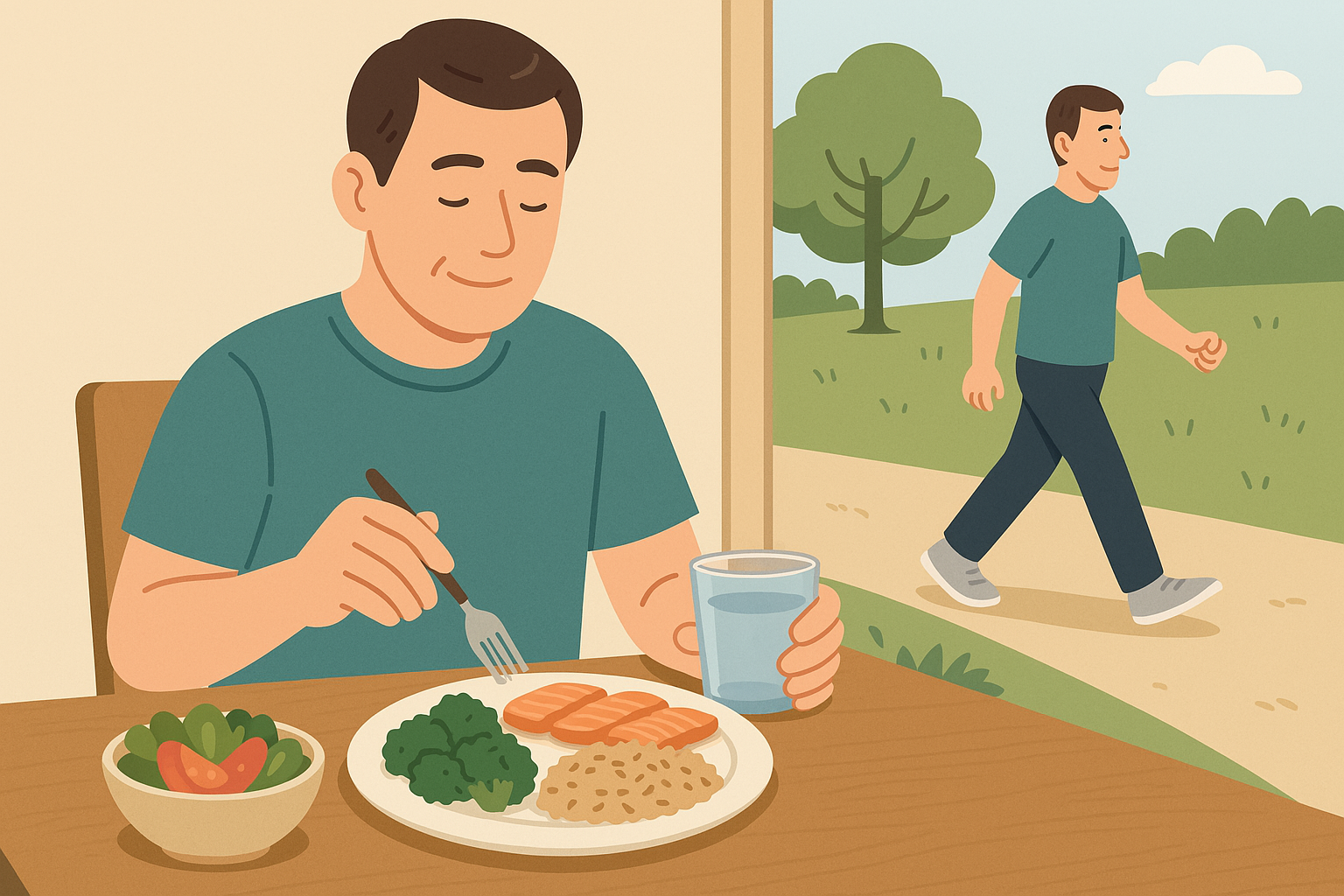 혈당이 서서히 오르는 40대, 공복 혈당을 안정시키는 생활 루틴