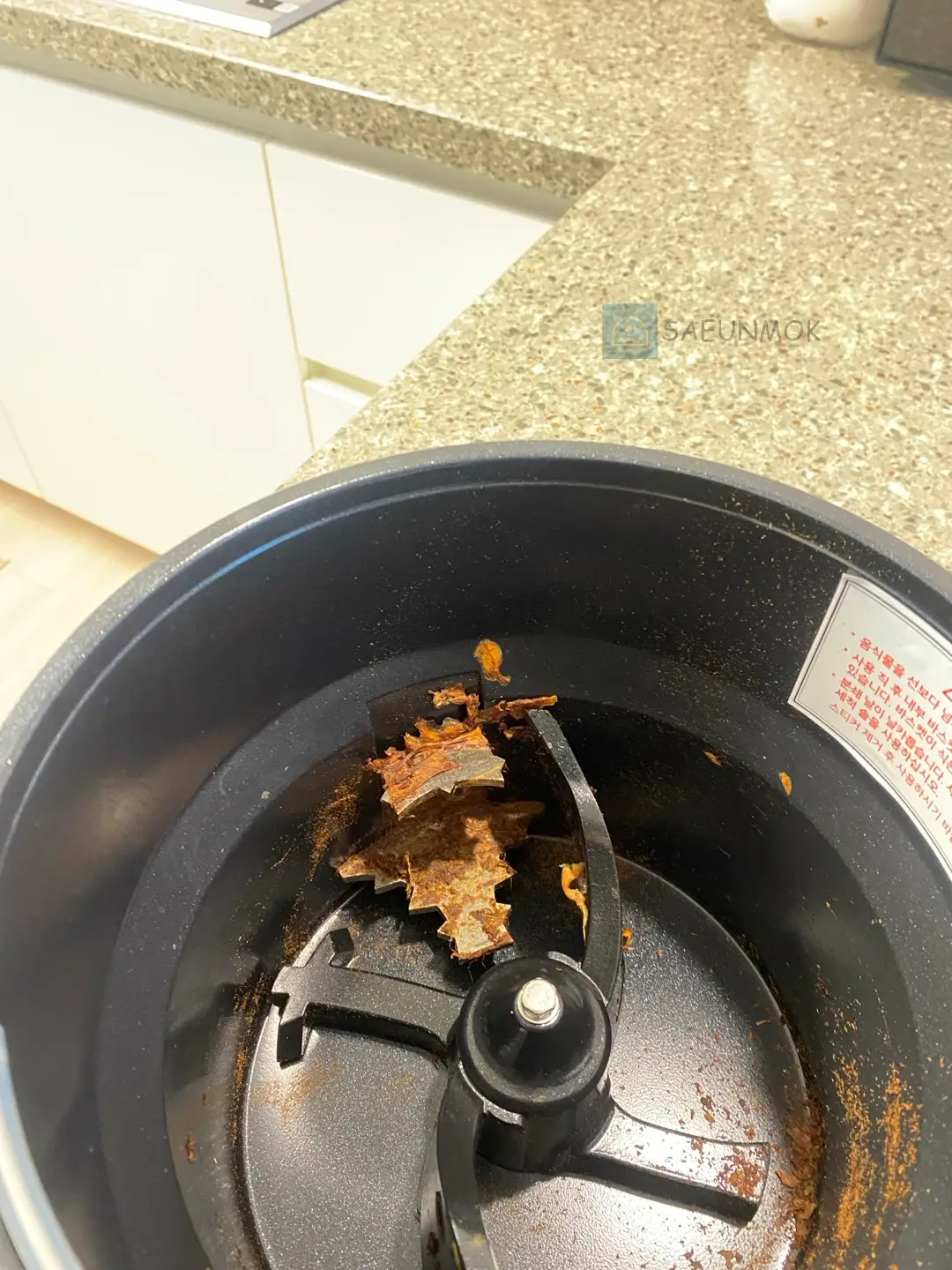 쉘퍼-음식물처리기-오염-사진