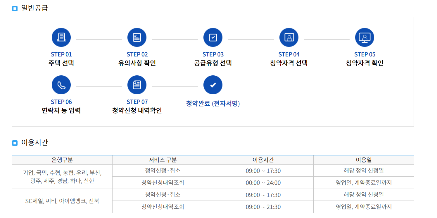 청약 신청