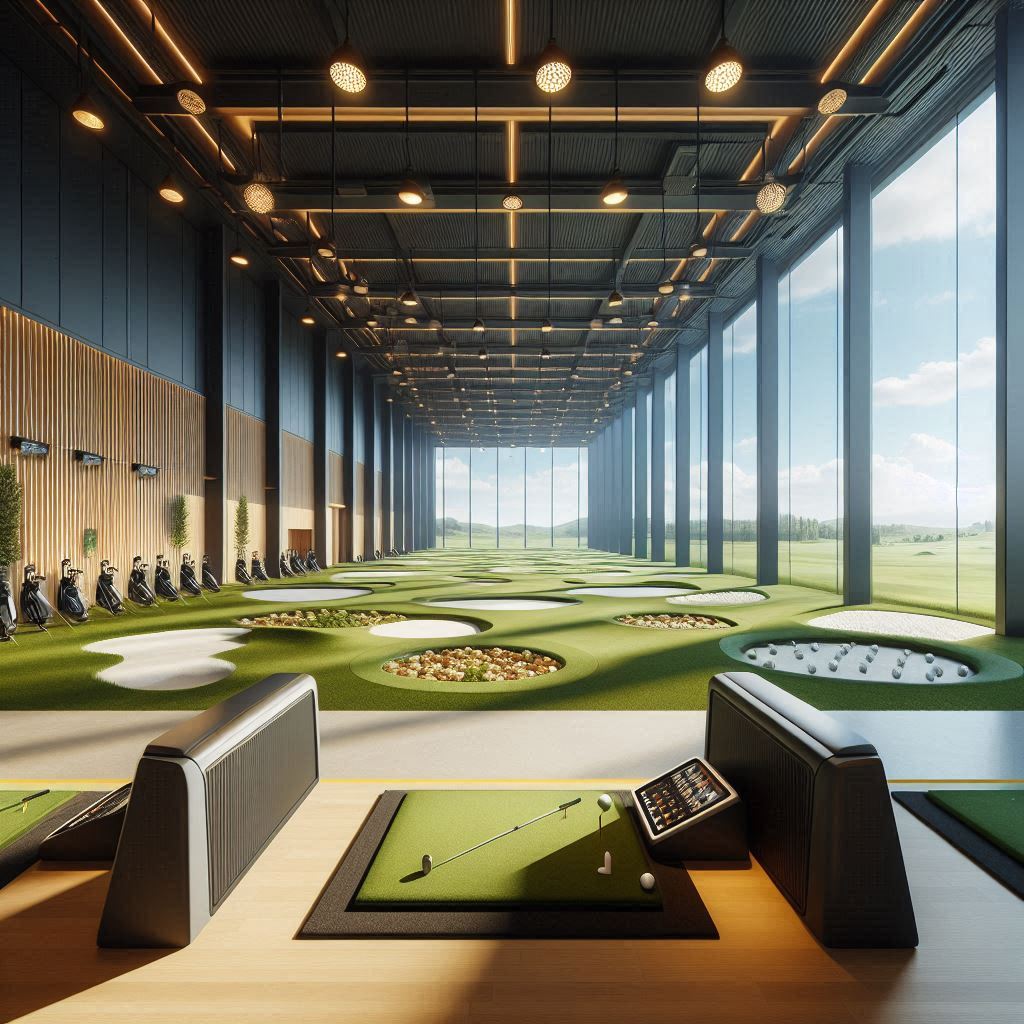 실내골프연습장 배경