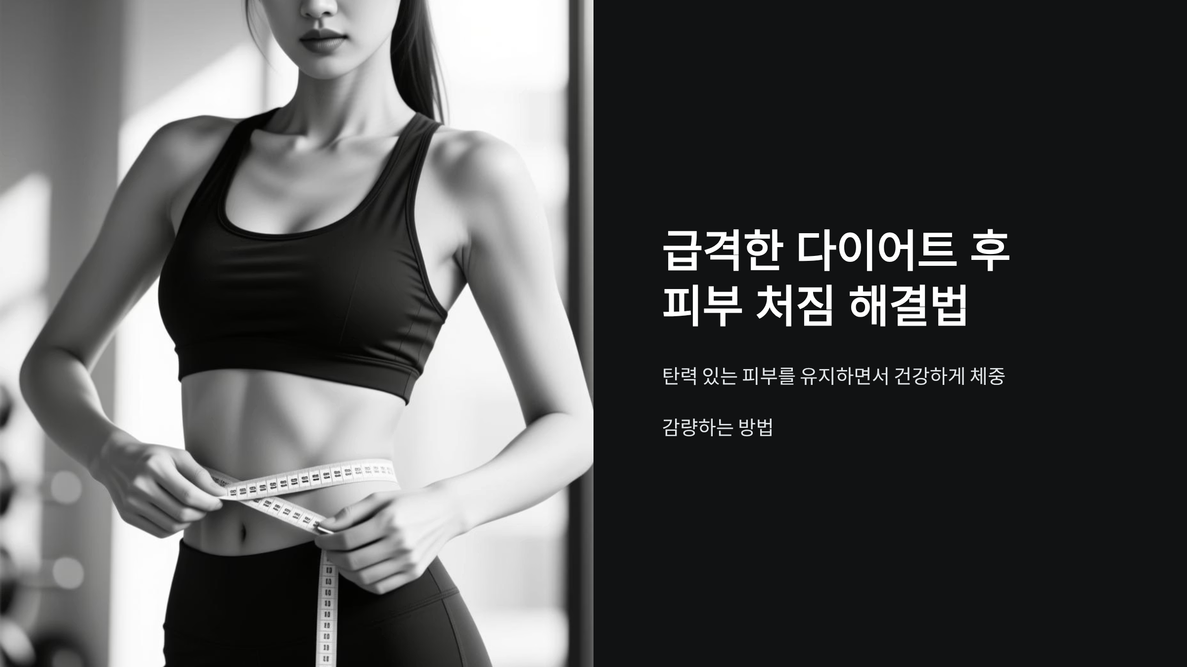 다이어트 피부 처짐 막는 7가지 비밀, 탄력 유지 완벽 가이드