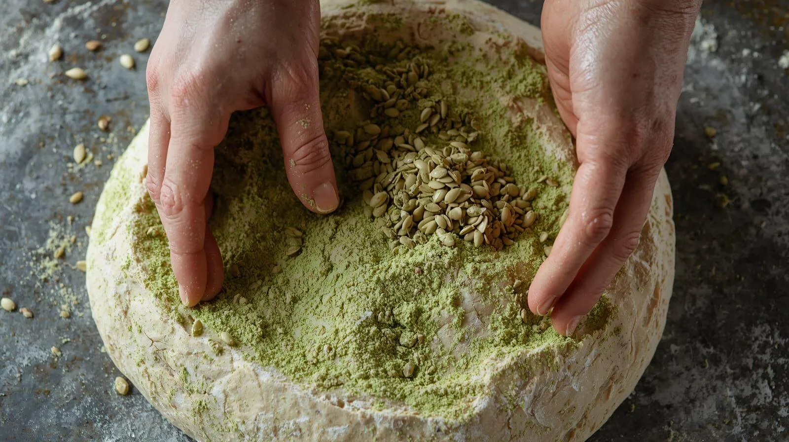 호박씨 분말 미가루 일부 대체 가능