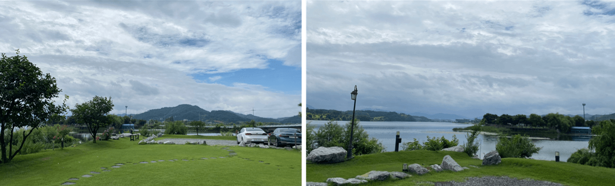 펜션-주차장-및-뷰