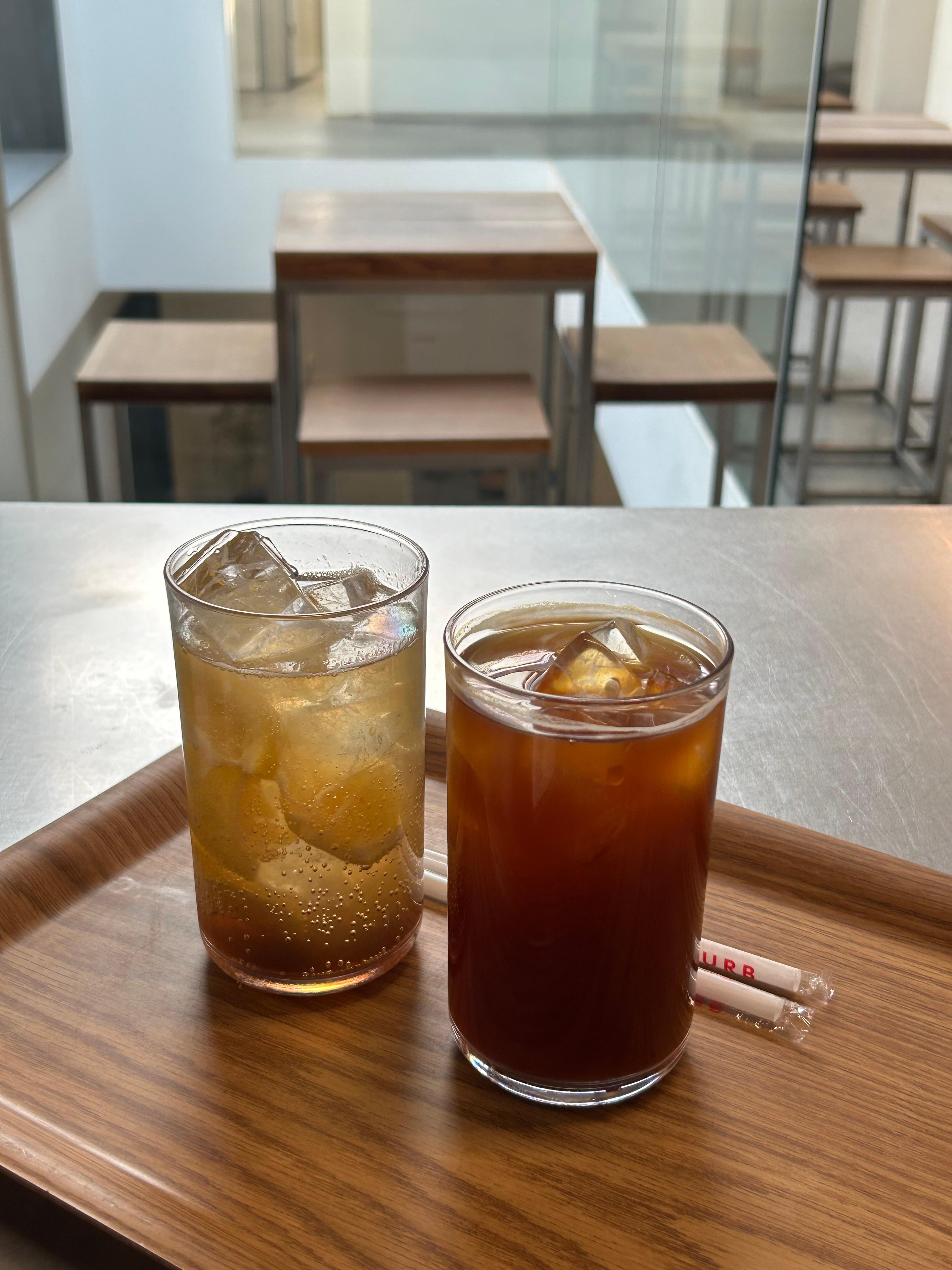 아이스 아메리카노와 레몬소다