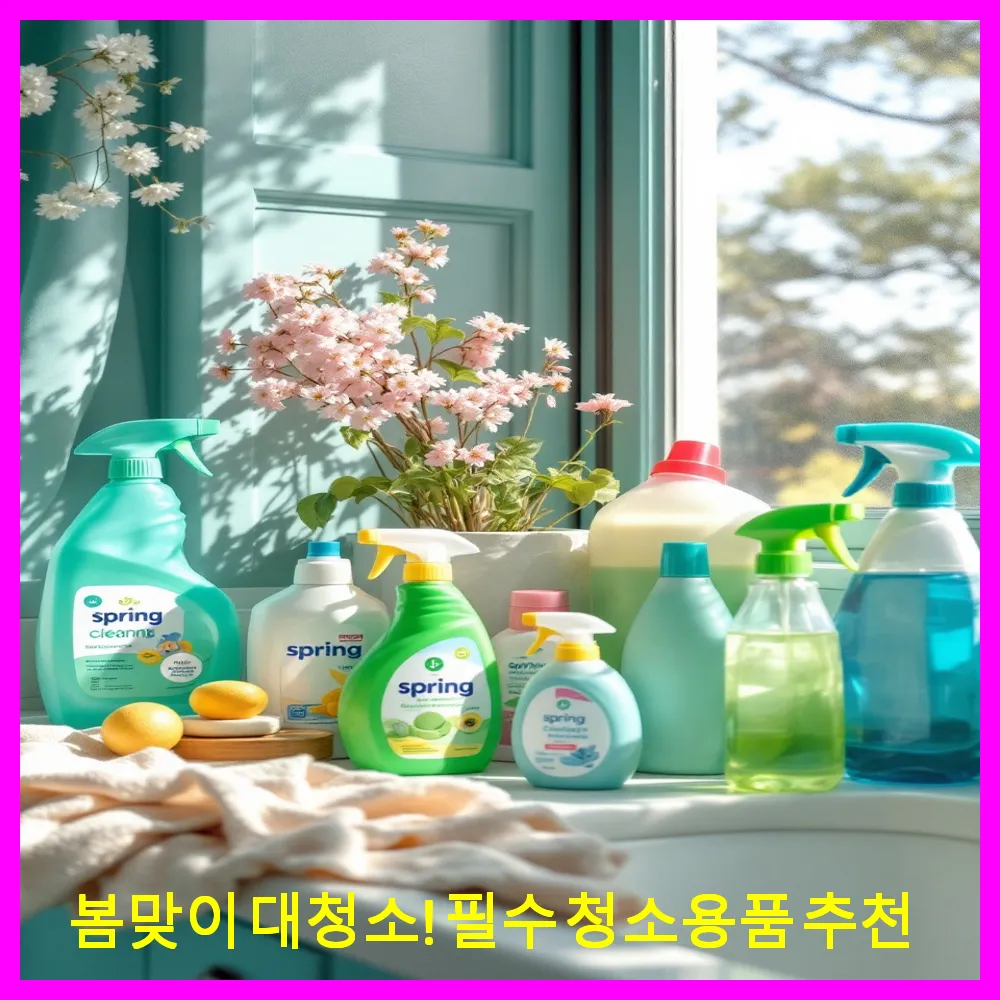 봄맞이 대청소! 필수 청소용품
