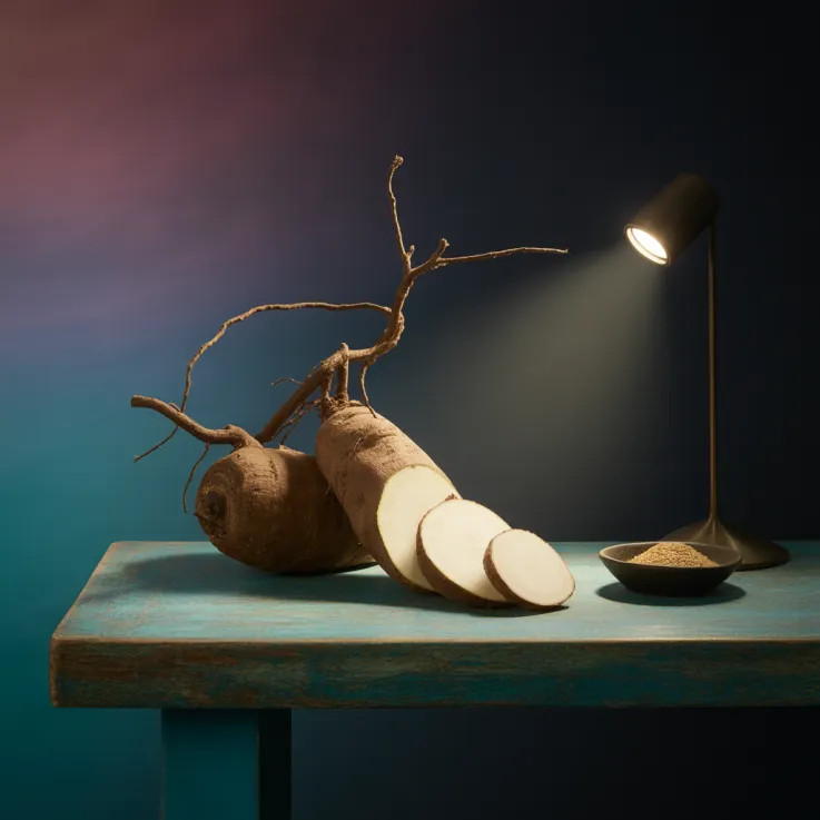 산약은 '참마'로 중국과 한국에서 오랜 역사를 가진 약용 식물로, 소화 개선과 면역력 강화에 탁월합니다.