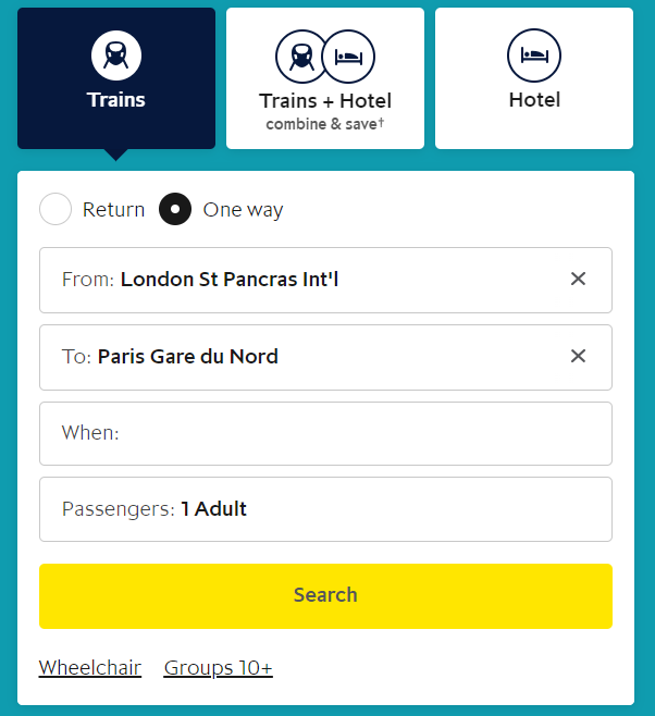 런던에서 파리 유로스타 예약하기