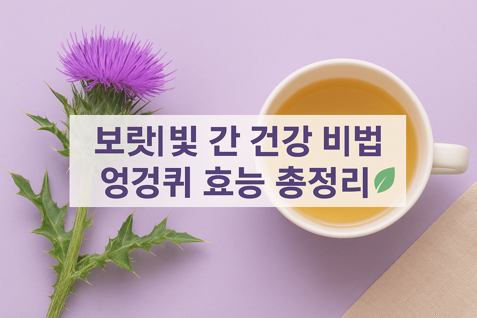 엉겅퀴 효능과 부작용 총정리 ❘ 간 건강에 좋은 이유는?