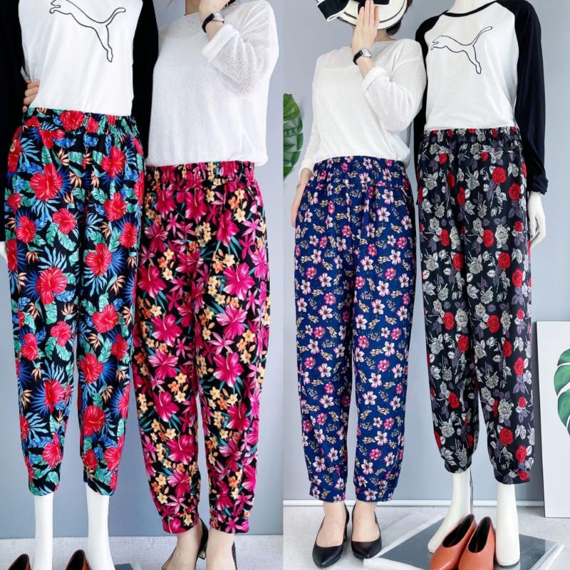 가을 몸빼 여름 꽃무늬 고무바지 몸빼바지 엄마몸빼 여자 주름몸빼 냉장고 빅사이즈 농장