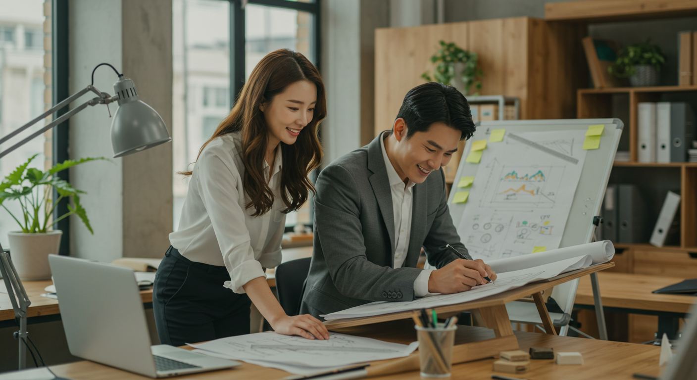 사무실 풍수지리 인테리어